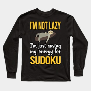 Saving Energy For Sudoku Long Sleeve T-Shirt